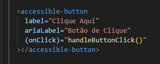 Exemplo de uso do Botão Acessível